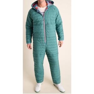 NWT Chubbies Size Medium Puffer Chubbsie The Snug as a Bug Dark Teal Snow Pocket